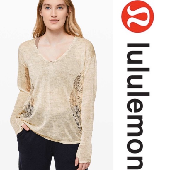 lululemon athletica Sweaters - Lululemon Still Movement Sweater Linen